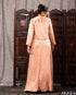 Sleeveless Satin Dress with Long-Sleeve Overtop 58382
